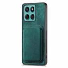 For Motorola Moto Edge 60 Fusion Retro Leather Card Bag Magnetic Phone Case(Green) - 2