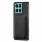 For Motorola Moto Edge 60 Fusion Retro Leather Card Bag Magnetic Phone Case(Black) - 2