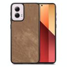 For Motorola Moto G Power 5G 2024 Vintage Leather PC Back Cover Phone Case(Brown) - 1