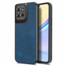 For Motorola Moto G Power 2025 5G Vintage Leather PC Back Cover Phone Case(Blue) - 1