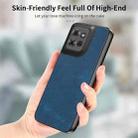For Motorola Moto G Power 2025 5G Vintage Leather PC Back Cover Phone Case(Blue) - 2