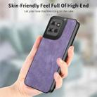 For Motorola Moto G Power 2025 5G Vintage Leather PC Back Cover Phone Case(Purple) - 2