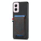For Motorola Moto G Power 5G 2024 Denim Texture Leather Skin Phone Case with Card Slot(Black) - 1