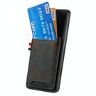 For Motorola Moto G Power 5G 2024 Denim Texture Leather Skin Phone Case with Card Slot(Black) - 2