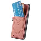 For Motorola Moto G Power 5G 2024 Denim Texture Leather Skin Phone Case with Card Slot(Pink) - 2