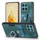 For Motorola Moto Edge 60 Fusion Retro Skin-feel Ring Card Wallet Phone Case(Green) - 2