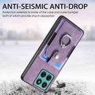 For Motorola Moto Edge 60 Fusion Retro Skin-feel Ring Card Wallet Phone Case(Purple) - 3