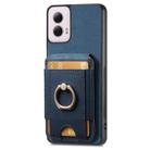 For Motorola Moto G Power 5G 2024 Retro Splitable Magnetic Stand Card Bag Leather Phone Case(Blue) - 2