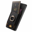 For Motorola Moto G Power 5G 2024 Retro Splitable Magnetic Stand Card Bag Leather Phone Case(Black) - 3