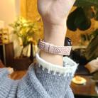 For Amazfit Bip 5 / GTR 4 Heart-Shaped Embossed 22mm Leather Watch Band(Pink) - 3