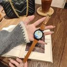 For Amazfit Bip 5 / GTR 4 Heart-Shaped Embossed 22mm Leather Watch Band(Brown) - 2
