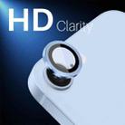 For iPhone 16e NORTHJO Camera Lens Protector CD Metal Ring Tempered Glass Film(Blue) - 2