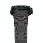 For Apple Watch 46mm / 49mm / 45mm / 44mm Stainless Steel Iron Man Butterfly Buckle Metal Watch Band(Black) - 2