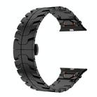 For Apple Watch 46mm / 49mm / 45mm / 44mm Stainless Steel Iron Man Butterfly Buckle Metal Watch Band(Black) - 3