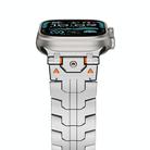 For Apple Watch 42mm / 41mm / 40mm / 38mm Stainless Steel Iron Man Butterfly Buckle Metal Watch Band(Silver) - 2