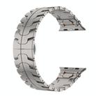 For Apple Watch 42mm / 41mm / 40mm / 38mm Stainless Steel Iron Man Butterfly Buckle Metal Watch Band(Titanium Color) - 3