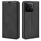 For Honor 200 Smart Retro-skin Magnetic Suction Leather Phone Case(Black) - 1