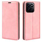 For Honor 200 Smart Retro-skin Magnetic Suction Leather Phone Case(Pink) - 1