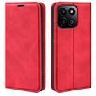 For Honor 200 Smart Retro-skin Magnetic Suction Leather Phone Case(Red) - 1