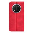 For Honor X9c Retro-skin Magnetic Suction Leather Phone Case(Red) - 3
