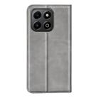 For Honor X6b Retro-skin Magnetic Suction Leather Phone Case(Grey) - 3