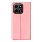 For Honor X6b Retro-skin Magnetic Suction Leather Phone Case(Pink) - 3