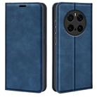 For Honor Magic7 5G Retro-skin Magnetic Suction Leather Phone Case(Dark Blue) - 1