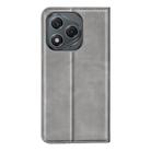 For Honor 400 Lite Global Retro-skin Magnetic Suction Leather Phone Case(Grey) - 3