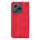 For Honor 400 Lite Global Retro-skin Magnetic Suction Leather Phone Case(Red) - 3