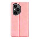 For Honor 400 Pro Global 160.8mm Retro-skin Magnetic Suction Leather Phone Case(Pink) - 3