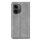 For Honor 400 Global 156.5mm Retro-skin Magnetic Suction Leather Phone Case(Grey) - 3
