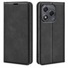 For Honor 400 Smart Retro-skin Magnetic Suction Leather Phone Case(Black) - 1