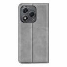 For Honor 400 Smart Retro-skin Magnetic Suction Leather Phone Case(Grey) - 3