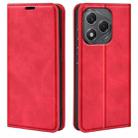 For Honor 400 Smart Retro-skin Magnetic Suction Leather Phone Case(Red) - 1