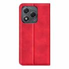 For Honor 400 Smart Retro-skin Magnetic Suction Leather Phone Case(Red) - 3