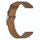 For Huawei Watch GT5 Pro 42mm Press Button 18mm Leather Watch Band(Brown) - 3