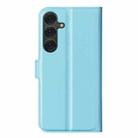 For Samsung Galaxy S25 5G Litchi Texture Horizontal Flip Leather Phone Case with Holder(Blue) - 3