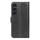 For Samsung Galaxy S25+ 5G Litchi Texture Horizontal Flip Leather Phone Case with Holder(Black) - 3
