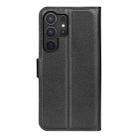 For Samsung Galaxy S25 Ultra 5G Litchi Texture Horizontal Flip Leather Phone Case with Holder(Black) - 3