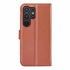 For Samsung Galaxy S25 Ultra 5G Litchi Texture Horizontal Flip Leather Phone Case with Holder(Brown) - 3