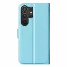 For Samsung Galaxy S25 Ultra 5G Litchi Texture Horizontal Flip Leather Phone Case with Holder(Blue) - 3