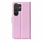 For Samsung Galaxy S25 Ultra 5G Litchi Texture Horizontal Flip Leather Phone Case with Holder(Pink) - 3