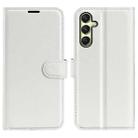 For Samsung Galaxy A16 5G Litchi Texture Horizontal Flip Leather Phone Case with Holder(White) - 1