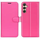 For Samsung Galaxy A16 5G Litchi Texture Horizontal Flip Leather Phone Case with Holder(Rose Red) - 1