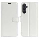 For Samsung Galaxy A26 5G Litchi Texture Horizontal Flip Leather Phone Case with Holder(White) - 1