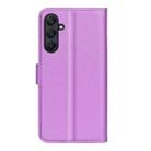 For Samsung Galaxy A26 5G Litchi Texture Horizontal Flip Leather Phone Case with Holder(Purple) - 3