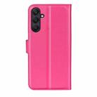 For Samsung Galaxy A26 5G Litchi Texture Horizontal Flip Leather Phone Case with Holder(Rose Red) - 3
