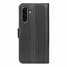 For Samsung Galaxy A36 Litchi Texture Horizontal Flip Leather Phone Case with Holder(Black) - 3