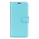 For Samsung Galaxy A36 Litchi Texture Horizontal Flip Leather Phone Case with Holder(Blue) - 2