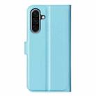 For Samsung Galaxy A36 Litchi Texture Horizontal Flip Leather Phone Case with Holder(Blue) - 3